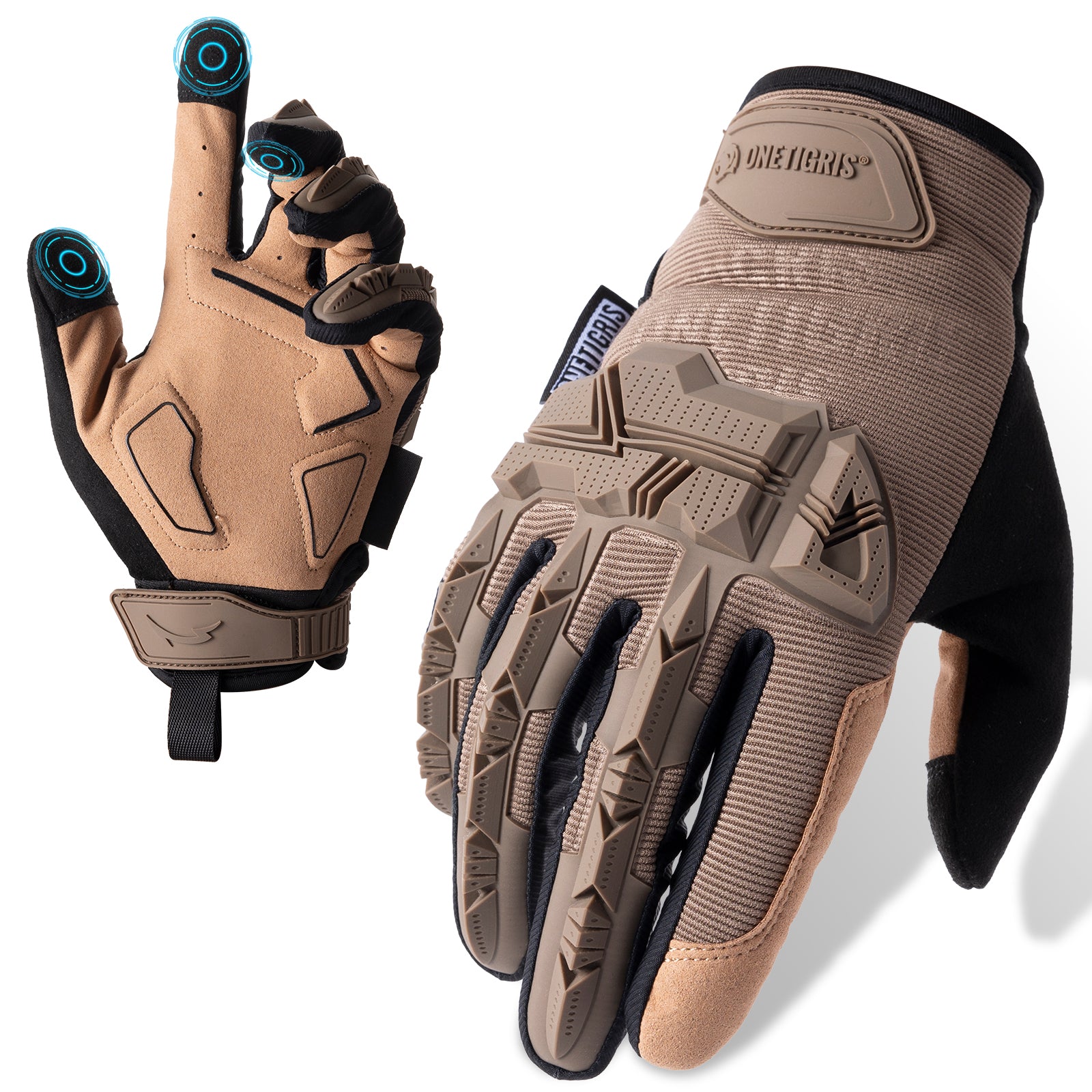 Tactical Motorcycle Gloves | Touchscreen & PVC Protection